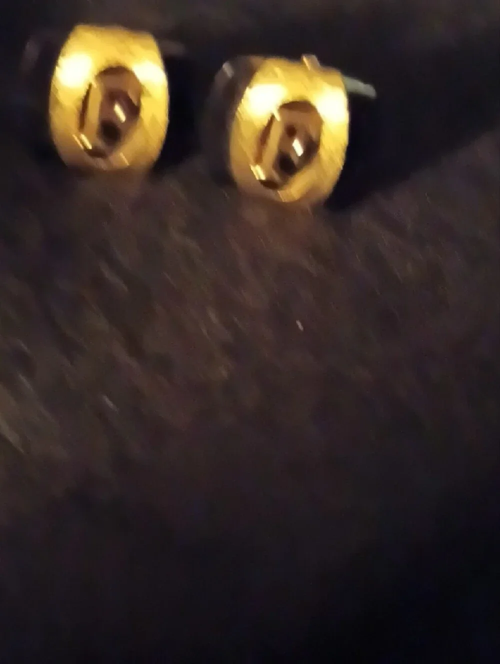 SWANK Gold and Black Enamel Cufflinks